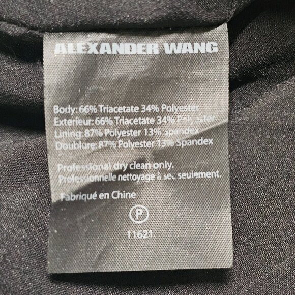 Alexander Wang Spaghetti Strap Bustier Top Women Size 4 Black Side Zip - Picture 11 of 12